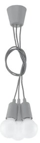 Szara lampa wisząca ø 15 cm Rene – Nice Lamps