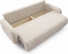 Sofa VIDI Rozkładana Dwuosobowa Beżowa Szenil Nowoczesna