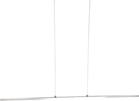 Designerska lampa wisząca stalowa z dotykowym ściemniaczem w komplecie LED - Platinum