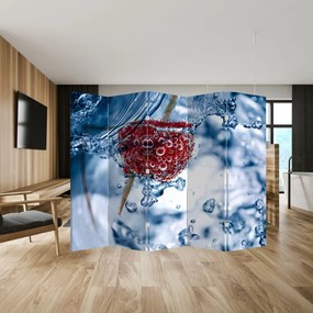 Parawan - Szczegół maliny w wodzie (210x170 cm)
