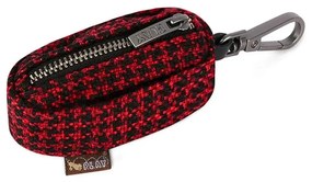 Saszetka na worki na odchody Houndstooth Red/Black – P.L.A.Y.