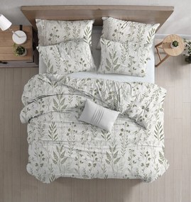 PrzytulneMieszkanie.pl PrzytulneMieszkanie.pl Pościel z bawełny renforcé LEAFORA biała Rozmiar pościeli: 70 x 90 cm | 140 x 200 cm