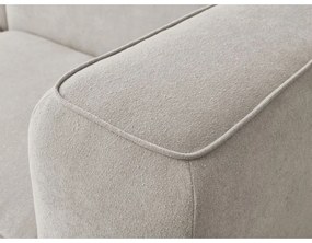 Beżowy narożnik z materiału bouclé (lewostronny) Zephyr – Bobochic Paris
