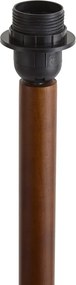 Lampa podłogowa Japandi drewno orzechowe bez klosza 133 cm - Mels