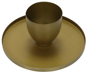 Patera na ciasto na nodze ZACE, złota, Ø 30 cm