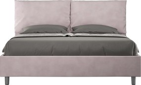 Łóżko bez stelaża tapicerowane 160x210 microfibra Kolor lawendy Antea