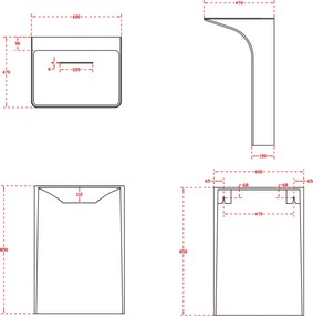 Umywalka stojąca TWZ29