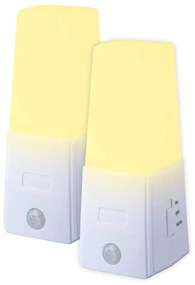 Lampka nocna LED z sensorem ruchu, 2w1 - 2 sztuki