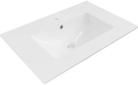 Mexen Atena umywalka wpuszczana w blat 71 x 46 cm, biała - 25017000