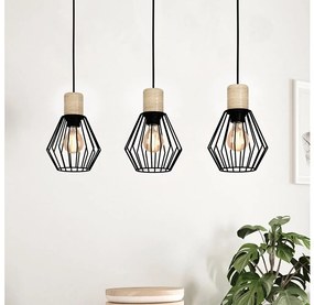 Eglo 44094 - Żyrandol na lince PALMORLA 3xE27/60W/230V