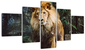 Obraz lwa w naturze (125x70 cm)