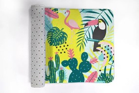 Dywanik do łazienki Dywanik do łazienki Ptaki Rośliny Abstrakcja