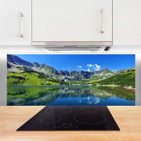 Panel Szklany Spokój Górskiego Jeziora