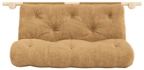 Jasnobrązowa sztruksowa rozkładana sofa 135 cm Hooked – Karup Design