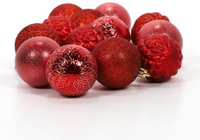 Bombki świąteczne 6 cm, 35 szt.
