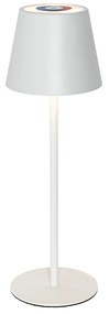 Zewnetrzna Lampa stołowa biała w komplecie z diodą LED, ściemniaczem, RGB i akumulatorem IP54 - Murdock Nowoczesny Oswietlenie zewnetrzne