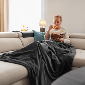 Elektryczny koc grzewczy MEDISA, ciemnoszary