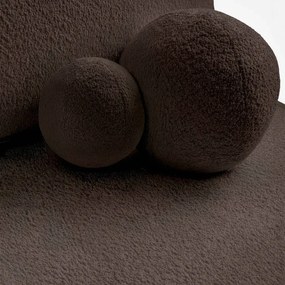 Sofa z Funkcją Spania ARVETO Mocca Boucle Nowoczesna