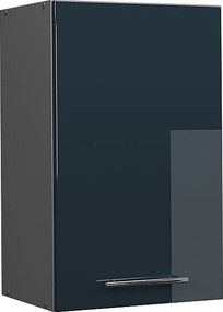 Szafka ścienna ciemnoniebieski wysoki połysk 45x34.1x72 fame-line