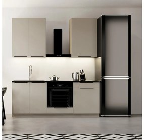 Elegancka zabudowa kuchenna EVE 200 cm w kolorze taupe