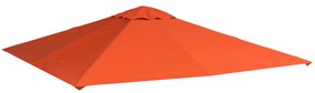 Outsunny Dach Pawilonu Zapasowe Pokrycie Ochrona Przed Słońcem Poliester Pomarańczowy 3x3m | Aosom PL