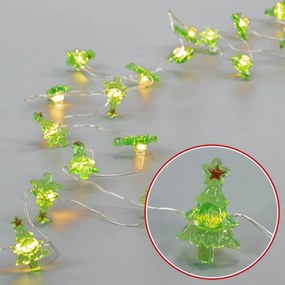 Dekoracja świąteczna świetlna, 20 diod LED, ciepła biel, 3 s