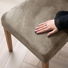 Szarobeżowe elastyczne pokrowce na krzesło zestaw 4 szt. 48 cm Sento – Restilo