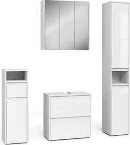 Zestaw mebli łazienkowych biały 60x30x62 majest