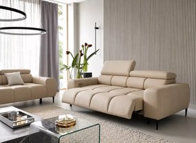 Sofa Plazi 3 osobowa z regulowanymi zagłówkami - nowoczesna kanapa do pokoju gościnnego