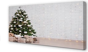 Obraz drukowany na płótnie Choinki, Prezenty i Dekoracje