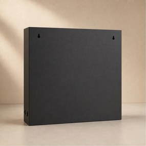 Kominek dekoracyjny LED, metalowy, 10 x 41 x 35 cm