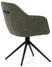 Zestaw krzeseł obiadowych z mechanizmem zwrotnymHC-536 GRN2, 2 szt.