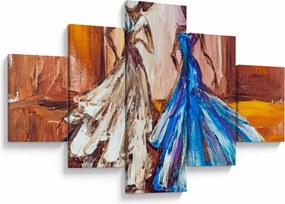 Obraz - tancerz, obraz olejny (125x70 cm)