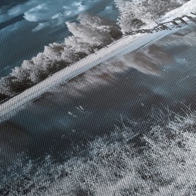 Obraz - Zamarznięty krajobraz (170x50 cm)