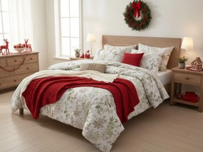 PrzytulneMieszkanie.pl PrzytulneMieszkanie.pl Pościel z bawełny Renforcé FLORWELLA biała Rozmiar pościeli: 70 x 90 cm | 140 x 200 cm