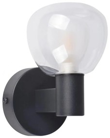 Kinkiet łazienkowy POLA 1xG9/5W/230V IP44 czarny/przezroczysty