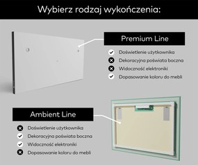 Lustro LED do Salonu Podświetlane L77