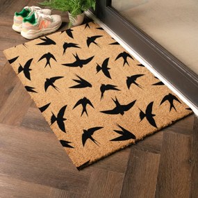 Wycieraczka z włókna kokosowego 40x60 cm Swallows – Artsy Doormats