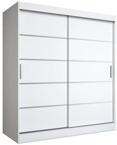 Szafa przesuwna biały mat 180 cm - Bohosa 5X