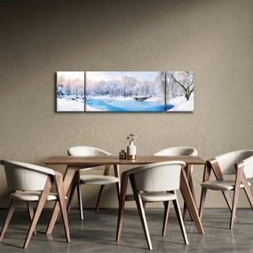 Obraz - Lodowe jezioro (170x50 cm)