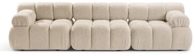 Beżowa sofa modułowa z materiału bouclé 282 cm Bellis – Micadoni Home