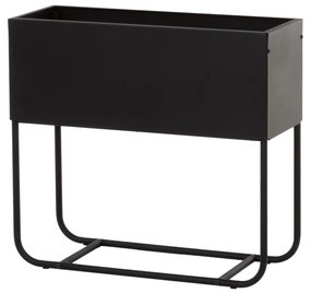 Kwietnik 60 x 23 x 70 cm czarny PATIO
