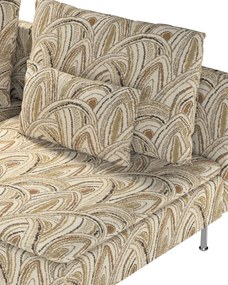Pokrowiec na moduł Söderhamn 3-osobowy, nirozkładany kolor beżowy tkanina strukturalna, wzorzysta