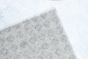 Niebieski dywan dziecięcy z misiem panda N2-W98