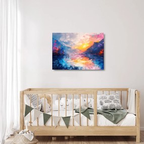 Obraz na szkle - Malarstwo krajobrazowe (70x50 cm)