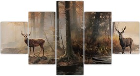 Obraz - Obraz dzikiej przyrody w stylu vintage (125x70 cm)