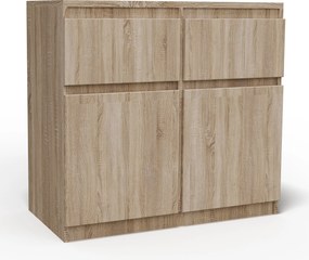 Komoda MERAVIGLIA 80 cm do Salonu Sypialni Dąb sonoma