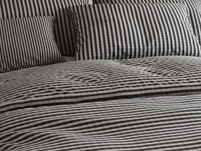 PrzytulneMieszkanie.pl PrzytulneMieszkanie.pl Pościel krepowa ARLENA BLEND czarna Rozmiar pościeli: 70 x 90 cm | 140 x 200 cm