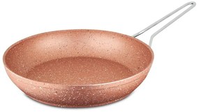 Różowa aluminiowa patelnia Güral Porselen Classic, ø 28 cm