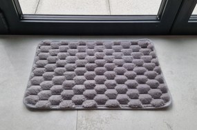 Dywanik antypoślizgowy Szary 40x60 cm Dekoracyjny gumowy spód uniwersalny